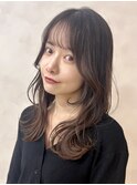 大人美人ショコラアッシュヘルシースタイルふんわりカール小顔