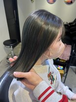 トレス(TRESS)&nbsp;オリーブベージュ　レイヤーボブ　ウルフレイヤー