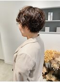 ショートパーマ後ろ/マッシュショートパーマ/パーマショート