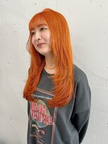 シーク 天神(SEEK)&nbsp;yuri/ハイトーン/オレンジカラー/ダブルカラー/ケアブリーチ