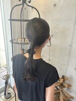 アチーブ ヘア デザイン(achieve hair design)&nbsp;編みおろしドレスヘア 結婚式 お呼ばれ 二次会成人式卒業式