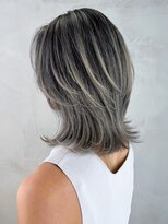 アルバム 銀座(ALBUM GINZA)&nbsp;こなれミディグレーベージュニュアンスカラー_ba524262