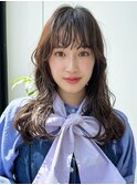 韓国カール顔周り姫カットレイヤーカットブリーチなし[原宿]