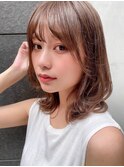 レイヤーカットグレージュ髪質改善イノア41118