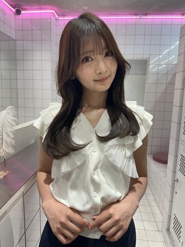 ロンドルーチェ 心斎橋(Lond luce) ダークアッシュ/ミディアムレイヤーカット［髪質改善/縮毛矯正］