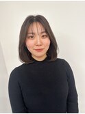 レイヤーカット/内巻き仕上げ/大人ボブ/顔周りカット