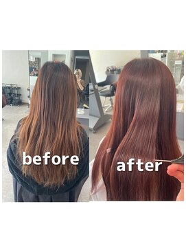 ガルボヘアー 桟橋店(garbo hair) オイルカラー ツヤ感 頭皮に優しい オイル成分