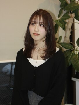 エンリッチヘア(enrich hair) 顔まわりミディアムレイヤースタイル