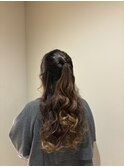 ふわふわハーフポニー