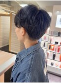 ツーブロックハンサムショートマッシュショートパーマ