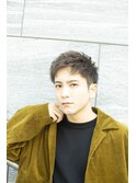 束感ショート髪型パーマ清潔感渋谷メンズ