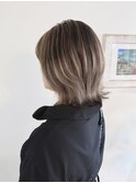 バレイヤージュ×ミルクティベージュ