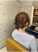 ツインテ風 up style