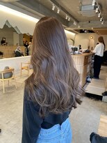 キーチェ 梅田中崎町(keych)&nbsp;レイヤーカット/髪質改善/オリーブベージュ/前髪カット