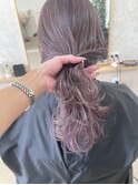 ブリーチ履歴ありピンクベージュ