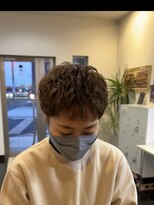 ディッセンバー 伊勢崎(December) ショート/パーマ/ミニボブ/丸くないボブ/ヘーゼルベージュ