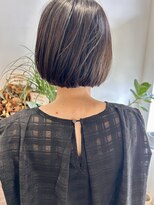 リアン ヘア ライム 豊橋(lien.hair rhyme)&nbsp;ナチュラル ワンレングスボブ 丸みショートボブ 20代30代40代◎