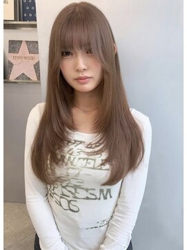 ペレ 栄 アネックス(PELE栄ANNEX) ピンクベージュ/アンブレラカラー/クールショート/前髪/栄