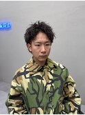 メンズスパイキーツイストパーマ
