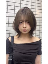 ヘアアンドデイスパ アグー(hair&dayspa AGU) SHIZUKA☆ 韓国風ボブレイヤー×オリーブグレージュ