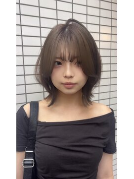 ヘアアンドデイスパ アグー(hair&dayspa AGU) SHIZUKA☆ 韓国風ボブレイヤー×オリーブグレージュ