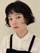 ダダキュービック(DADA CuBiC)&nbsp;くせ毛風パーマ×ニュアンスミニボブ