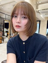 ミンクス 青山店(MINX) ぱつっとボブ×フェイスレイヤー