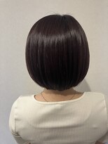 エルサフィロ キタハマ(el zafiro kitahama)&nbsp;20×30×40代×ツヤカラー×ショートボブ×ライラックカラー