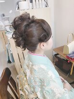 ロカット サロン(Roquat Salon)&nbsp;和装アレンジモヒカンアップ【ヘアアレンジ　立川/立川南口】