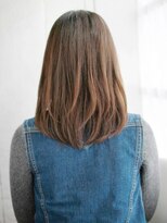 ヘアメイク ナル(hair make nalu) かきあげ前髪のストレートスタイル