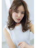 小顔_夏耳かけ_毛先パーマ_イメチェン_フォギーベージュ 