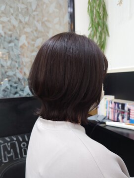 ミアロ 泉中央店(miaro) マッシュウルフ×ブラウン