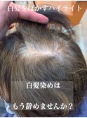 #白髪をぼかすハイライト#細ーいハイライト#白髪染め
