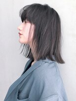 アイティーバイアルバム 藤沢店(IT by ALBUM)&nbsp;ロブカット_ミニウルフテラコッタくすみブルー_8837