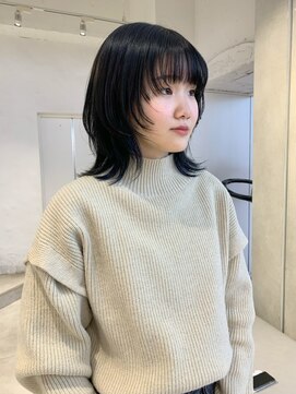 ゼスト パーク(ZEST PARK) ウルフカット ブルーブラック レディースヘア　吉祥寺