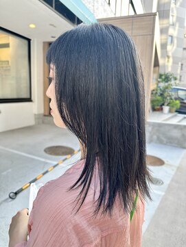 ヘアーメイクオズ(hair make O/S) ブル―グレー☆