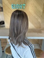エイト 沖縄豊崎店(EIGHT toyosaki)&nbsp;【EIGHT豊崎】お客様スタイル_ハイライト透け髪
