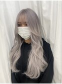ホワイトシルバー、エクステ80枚【MA-YA】