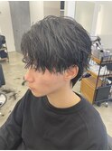 ☆メンズ/波巻きスパイラルセンターパート/色気のある/水戸/学割