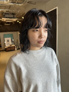 ソイリウム 下北沢(soi rium) センターパート_ニュアンスパーマ_ボブパーマ_レイヤーパーマ