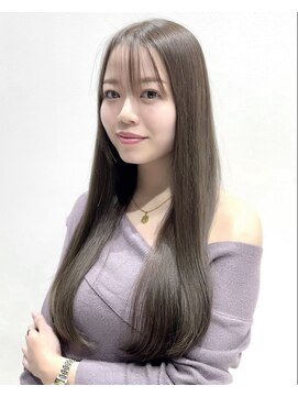 ワン バイ ジエクト(One by The Ect) エアリーロング美髪シルキーベージュ似合わせカットフルバング