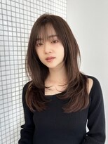 ジョエミバイアンアミ(joemi by Un ami) ★カールセミディシアーカラー姫カット小顔カット韓国レイヤー