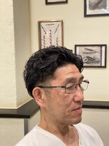 スカイシープレイス 錦糸町&nbsp;オールバックパーマ[錦糸町/理容室/メンズ/シェービング/眉]