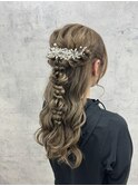 ハーフアップ