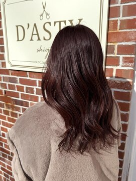 ダスティ 塩尻店(Dasty) ボルドーカラー×ロング