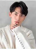 ワイドバングくびれヘア美髪ナチュラルカールデジタルパーマ