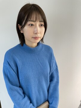 ソーソー(SoSo) ショートボブハイライトレイヤーカットヘアセット髪質改善天文館