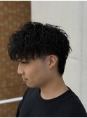 波巻きパーマ