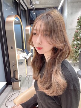 ロンドメリア 天神大名店(Lond Melia) イメチェンヘアスタイル美髪のススメワイドバングブルーブラック