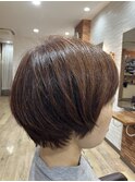 前下がりショートグラボブ